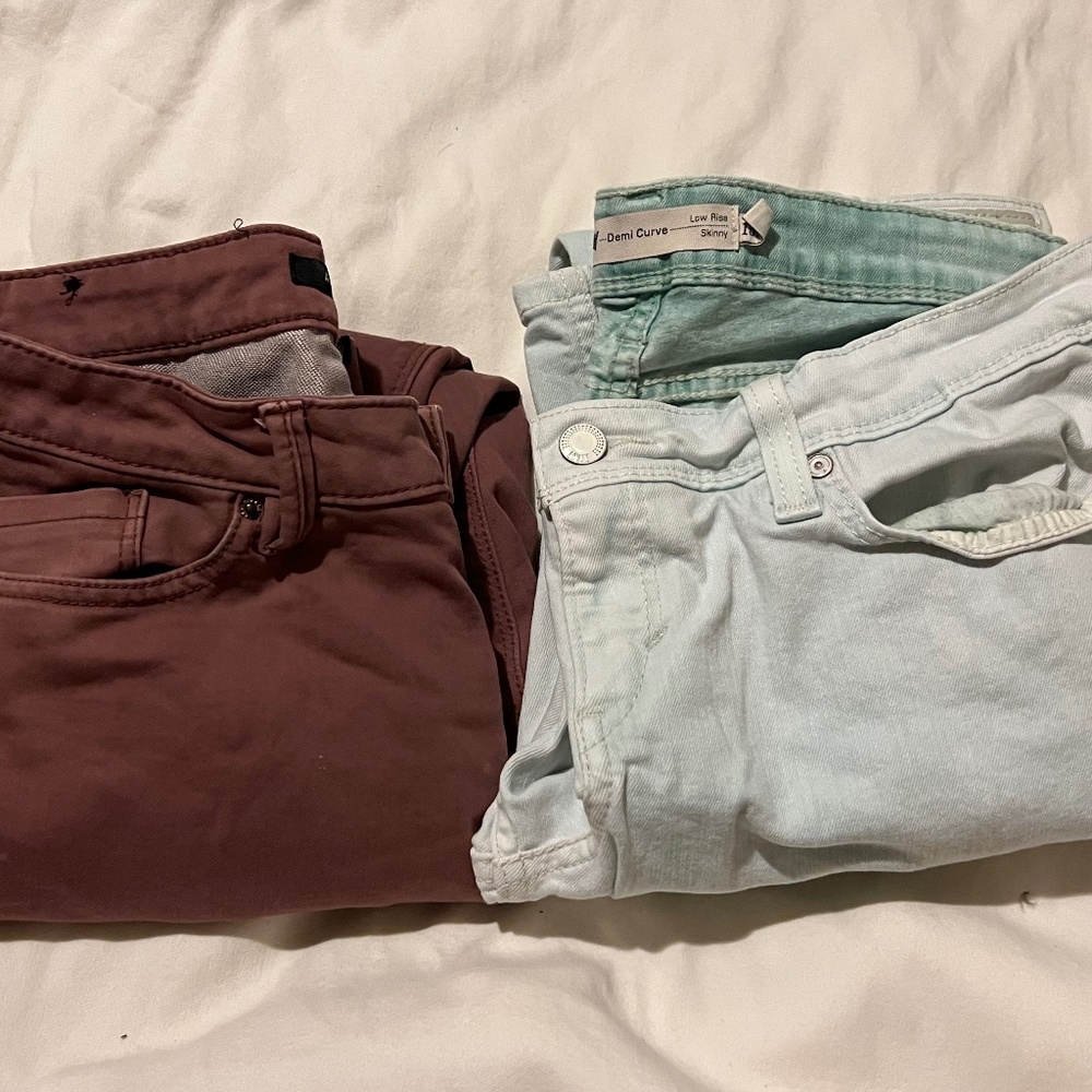 SIZE 15 JUNIORS BUNDLE OF JEANS LEVI'S AND ANGEL KISS 2 PAIR LOT1118